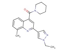 2-(1-ethyl-1H-pyrazol-4-yl)-8-methyl-4-(piperidin-1-ylcarbonyl)quinoline