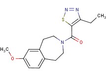 3-[(4-ethyl-1,2,3-thiadiazol-5-yl)carbonyl]-7-methoxy-2,3,4,5-tetrahydro-1H-3-benzazepine
