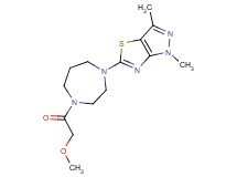 5-[4-(methoxyacetyl)-1,4-diazepan-1-yl]-1,3-dimethyl-1H-pyrazolo[3,4-d][1,3]thiazole