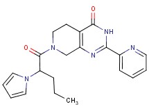 2-pyridin-2-yl-7-[2-(1H-pyrrol-1-yl)pentanoyl]-5,6,7,8-tetrahydropyrido[3,4-d]pyrimidin-4(3H)-one