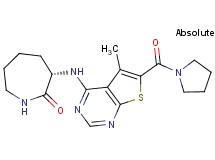 (3S)-3-{[5-methyl-6-(1-pyrrolidinylcarbonyl)thieno[2,3-d]pyrimidin-4-yl]amino}-2-azepanone