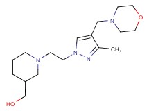 (1-{2-[3-methyl-4-(morpholin-4-ylmethyl)-1H-pyrazol-1-yl]ethyl}piperidin-3-yl)methanol