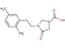 1-[2-(2,5-dimethylphenyl)ethyl]-5-oxopyrrolidine-3-carboxylic acid