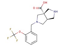 (3aS*,6aS*)-2-[2-(trifluoromethoxy)benzyl]hexahydropyrrolo[3,4-c]pyrrole-3a(1H)-carboxylic acid