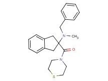 N-benzyl-N-methyl-2-(4-thiomorpholinylcarbonyl)-2-indanamine