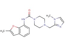 N-(2-methyl-1-benzofuran-7-yl)-4-[(1-methyl-1H-imidazol-2-yl)methyl]piperazine-1-carboxamide