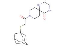 9-[(1-adamantylthio)acetyl]-1,4,9-triazaspiro[5.5]undecan-5-one