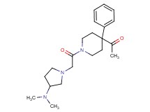 1-(1-{[3-(dimethylamino)-1-pyrrolidinyl]acetyl}-4-phenyl-4-piperidinyl)ethanone