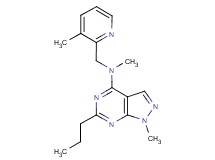 N,1-dimethyl-N-[(3-methyl-2-pyridinyl)methyl]-6-propyl-1H-pyrazolo[3,4-d]pyrimidin-4-amine