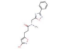 3-(3-hydroxy-5-isoxazolyl)-N-methyl-N-[(3-phenyl-1,2,4-oxadiazol-5-yl)methyl]propanamide