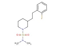 3-[2-(2-fluorophenyl)ethyl]-N,N-dimethyl-1-piperidinesulfonamide