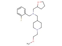 (2-fluorobenzyl){[1-(2-methoxyethyl)-4-piperidinyl]methyl}(tetrahydro-2-furanylmethyl)amine