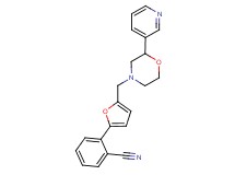 2-{5-[(2-pyridin-3-ylmorpholin-4-yl)methyl]-2-furyl}benzonitrile
