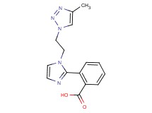 2-{1-[2-(4-methyl-1H-1,2,3-triazol-1-yl)ethyl]-1H-imidazol-2-yl}benzoic acid