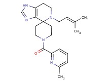 5-(3-methylbut-2-en-1-yl)-1'-[(6-methylpyridin-2-yl)carbonyl]-1,5,6,7-tetrahydrospiro[imidazo[4,5-c]pyridine-4,4'-piperidine]