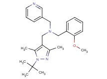 1-(1-tert-butyl-3,5-dimethyl-1H-pyrazol-4-yl)-N-(2-methoxybenzyl)-N-(pyridin-3-ylmethyl)methanamine