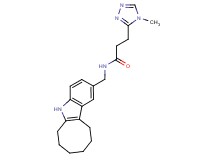 N-(6,7,8,9,10,11-hexahydro-5H-cycloocta[b]indol-2-ylmethyl)-3-(4-methyl-4H-1,2,4-triazol-3-yl)propanamide