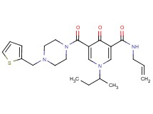 N-allyl-1-sec-butyl-4-oxo-5-{[4-(2-thienylmethyl)-1-piperazinyl]carbonyl}-1,4-dihydro-3-pyridinecarboxamide