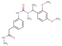 2-[3-({[[1-(2,4-dimethoxyphenyl)ethyl](methyl)amino]carbonyl}amino)phenyl]-N-methylacetamide
