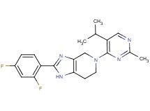2-(2,4-difluorophenyl)-5-(5-isopropyl-2-methylpyrimidin-4-yl)-4,5,6,7-tetrahydro-1H-imidazo[4,5-c]pyridine