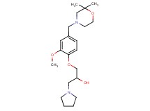 1-{4-[(2,2-dimethylmorpholin-4-yl)methyl]-2-methoxyphenoxy}-3-pyrrolidin-1-ylpropan-2-ol