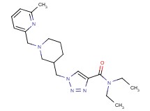 N,N-diethyl-1-({1-[(6-methyl-2-pyridinyl)methyl]-3-piperidinyl}methyl)-1H-1,2,3-triazole-4-carboxamide