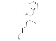 N-methyl-N-(1-methyl-2-pyrazin-2-ylethyl)hexan-1-amine