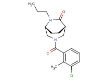 (1S*,5R*)-3-(3-chloro-2-methylbenzoyl)-6-propyl-3,6-diazabicyclo[3.2.2]nonan-7-one