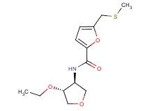 N-[(3S*,4R*)-4-ethoxytetrahydrofuran-3-yl]-5-[(methylthio)methyl]-2-furamide
