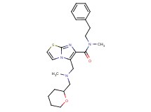 N-methyl-5-{[methyl(tetrahydro-2H-pyran-2-ylmethyl)amino]methyl}-N-(2-phenylethyl)imidazo[2,1-b][1,3]thiazole-6-carboxamide