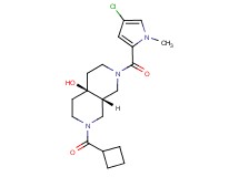 (4aS*,8aS*)-2-[(4-chloro-1-methyl-1H-pyrrol-2-yl)carbonyl]-7-(cyclobutylcarbonyl)octahydro-2,7-naphthyridin-4a(2H)-ol