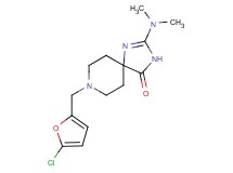 8-[(5-chloro-2-furyl)methyl]-2-(dimethylamino)-1,3,8-triazaspiro[4.5]dec-1-en-4-one
