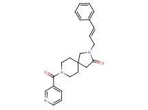 2-[(2E)-3-phenylprop-2-en-1-yl]-8-(pyridin-3-ylcarbonyl)-2,8-diazaspiro[4.5]decan-3-one