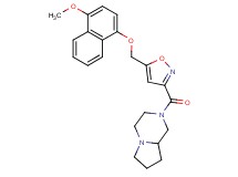 2-[(5-{[(4-methoxy-1-naphthyl)oxy]methyl}-3-isoxazolyl)carbonyl]octahydropyrrolo[1,2-a]pyrazine