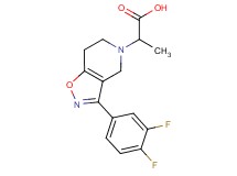 2-[3-(3,4-difluorophenyl)-6,7-dihydroisoxazolo[4,5-c]pyridin-5(4H)-yl]propanoic acid