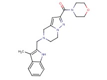 5-[(3-methyl-1H-indol-2-yl)methyl]-2-(morpholin-4-ylcarbonyl)-4,5,6,7-tetrahydropyrazolo[1,5-a]pyrazine