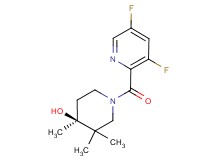 (4S*)-1-[(3,5-difluoropyridin-2-yl)carbonyl]-3,3,4-trimethylpiperidin-4-ol