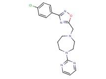 1-{[3-(4-chlorophenyl)-1,2,4-oxadiazol-5-yl]methyl}-4-(2-pyrimidinyl)-1,4-diazepane