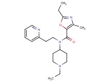 2-ethyl-N-(1-ethylpiperidin-4-yl)-4-methyl-N-(2-pyridin-2-ylethyl)-1,3-oxazole-5-carboxamide