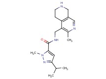 3-isopropyl-1-methyl-N-[(3-methyl-5,6,7,8-tetrahydro-2,7-naphthyridin-4-yl)methyl]-1H-pyrazole-5-carboxamide