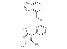 N-(1H-indol-4-ylmethyl)-4-(1,3,5-trimethyl-1H-pyrazol-4-yl)pyrimidin-2-amine
