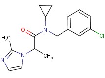 N-(3-chlorobenzyl)-N-cyclopropyl-2-(2-methyl-1H-imidazol-1-yl)propanamide