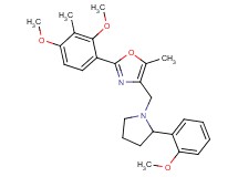 2-(2,4-dimethoxy-3-methylphenyl)-4-{[2-(2-methoxyphenyl)-1-pyrrolidinyl]methyl}-5-methyl-1,3-oxazole