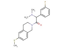 1-(3-fluorophenyl)-N,N-dimethyl-2-[6-(methylthio)-3,4-dihydro-2(1H)-isoquinolinyl]-2-oxoethanamine
