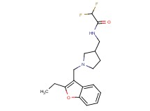 N-({1-[(2-ethyl-1-benzofuran-3-yl)methyl]pyrrolidin-3-yl}methyl)-2,2-difluoroacetamide