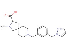 2-methyl-8-[3-(1H-pyrazol-1-ylmethyl)benzyl]-2,8-diazaspiro[4.5]decane-3-carboxylic acid