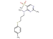 N,2-dimethyl-N-{3-[(4-methylphenyl)thio]propyl}-5-(methylsulfonyl)pyrimidin-4-amine