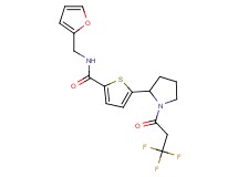 N-(2-furylmethyl)-5-[1-(3,3,3-trifluoropropanoyl)-2-pyrrolidinyl]-2-thiophenecarboxamide