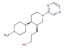 3-[(3R*,4S*)-4-(4-methylpiperazin-1-yl)-1-pyrazin-2-ylpiperidin-3-yl]propan-1-ol