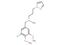 (3-chloro-4,5-dimethoxybenzyl)methyl[3-(1H-pyrazol-1-yl)propyl]amine
